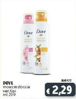 Deco Supermercati Dove Mousse Doccia offerta