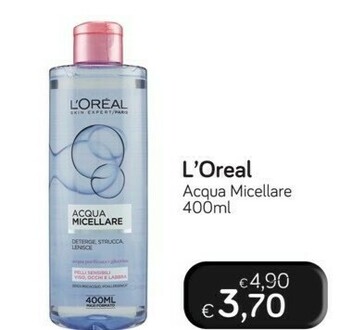 Idea bellezza L'Oreal Acqua Micellare offerta