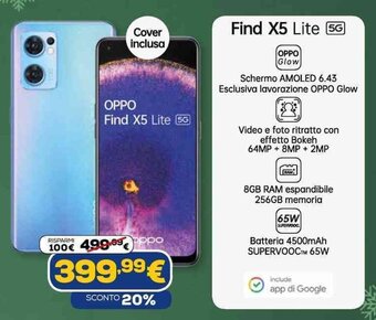 Euronics Oppo Find X5 Lite 5G offerta