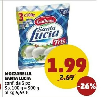 PENNY Galbani Santa Lucia Mozzarella offerta