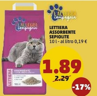 PENNY Lettiera Assorbente Sepiolite offerta