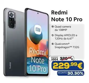 Euronics Redmi Note 10 Pro offerta