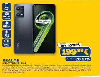Euronics Realme Smartphone 9 4G offerta