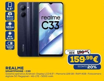 Euronics Realme Smartphone - C33 offerta