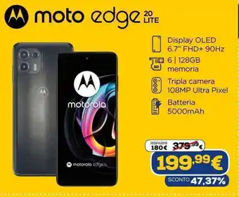 Euronics moto edge 20 Lite offerta