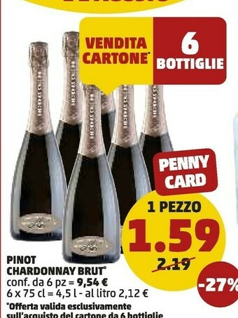 PENNY Pinot Chardonnay Brut offerta