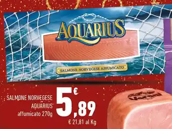 Conad Aquarius Salmone Norvegese affumicato 270g offerta