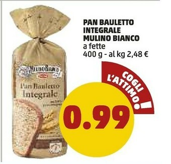 PENNY Mulino Bianco Pan Bauletto Integrale 400 G(ml) offerta
