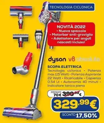 Euronics dyson v8 Scopa Elettrica offerta