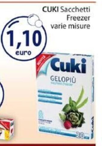 Acqua & Sapone Cuki Sacchetti Freezer varie misure offerta
