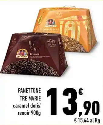 Conad Tre Marie Panettone caramel dorè/renoir 900g offerta