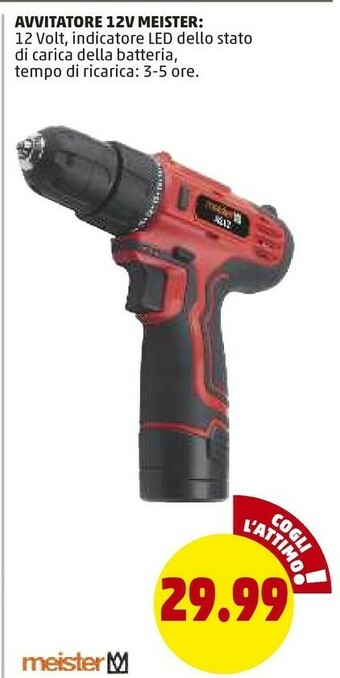 PENNY Meister Avvitatore 12v offerta