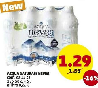 PENNY Nevea Acqua Naturale offerta