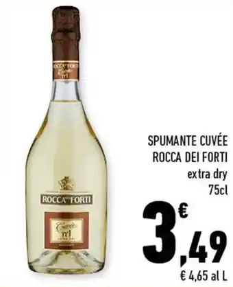 Conad Spumante Cuvée Rocca Dei Forti extra dry 75cl offerta