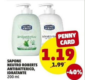 PENNY Neutro Roberts Sapone Idratande offerta