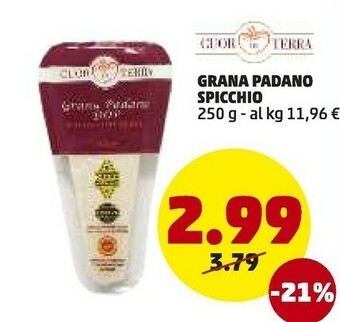 PENNY Cuor di terra Grana Padano offerta