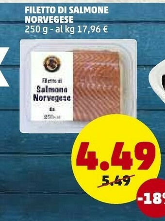 PENNY Filetto Di Salmone Norvegese offerta