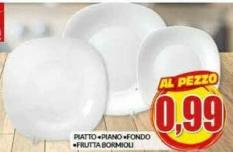 Risparmio Casa Bormioli Rocco Piatto Piano/ Fondo/ Frutta offerta