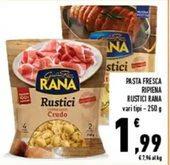 Conad City Rana Rustici Pasta Fresca Ripiena 250g offerta