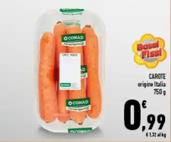 Conad City Conad Carote origine Italia 750g offerta