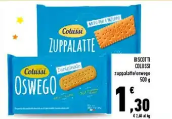Conad City Colussi Biscotti 500g offerta