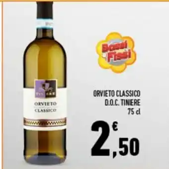 Conad City Tiniere Orvieto Classico D.O.C 75cl offerta