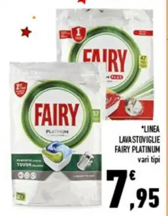 Conad City Fairy Platinum Lavastoviglie Linea vari tipi offerta