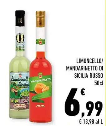 Conad Limoncello/Mandarinetto Di Sicilia Russo 50cl offerta