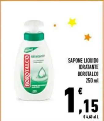 Conad City Borotalco Idratante Sapone Liquido 250ml offerta