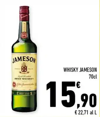 Conad Jameson Whisky 70cl offerta