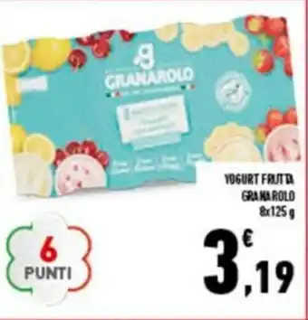 Conad City Granarolo Yogurt Frutta 8x125g offerta