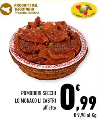 Conad Pomodori Secchi Lo Monaco Li Castri offerta