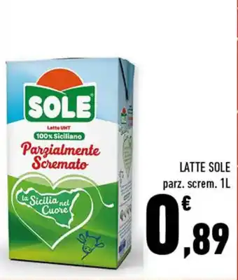 Conad Sole Latte parz. screm. 1L offerta