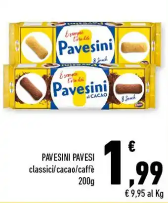 Conad Pavesi Pavesini classici/cacao/caffè 200g offerta