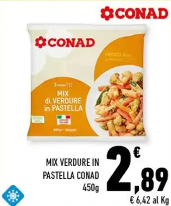 Conad Conad Mix Verdure in Pastella 450g offerta