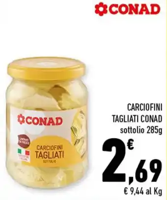 Conad Conad Carciofini Tagliati sottolio 285g offerta