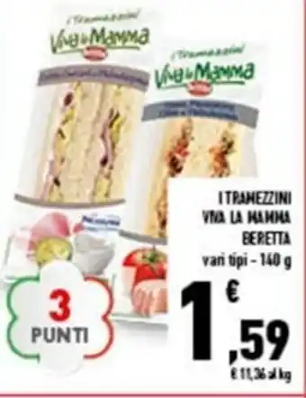Conad City Beretta Viva La Mamma Itranezzini 140g offerta