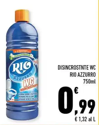 Conad Rio Azzurro Disincrostante WC 750ml offerta