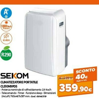 Sekom Climatizzatore Portatile