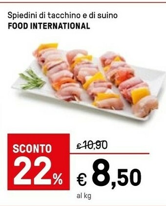 Iper La Grande Spiedini Di Tacchino E Di Suino offerta