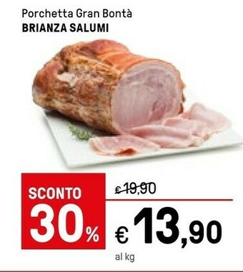 Iper La Grande Brianza Salumi Porchetta Gran Bonta offerta