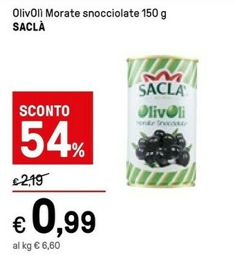 Iper La Grande Sacla Olivoli Morate Snocciolate offerta