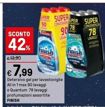Iper La Grande Finish Detersivo Gel Per Lavastoviglie offerta
