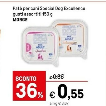 Iper La Grande Monge Pate Per Cani Special Dog Excellence offerta