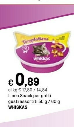 Iper La Grande Whiskas Snack Per Gatti Con Pollo offerta