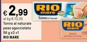 Iper La Grande Rio Mare Tonno Al Naturale offerta