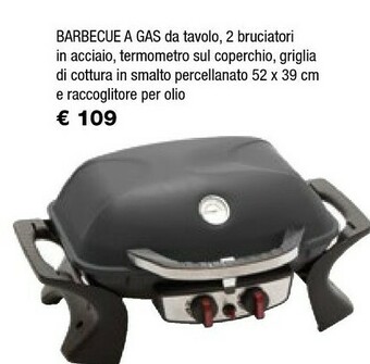 Iper La Grande Barbecue A Gas Da Tavolo 2 Bruciatori In Acciaio offerta