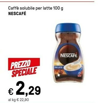 Iper La Grande Nescafe Caffe Solubile Per Latte offerta