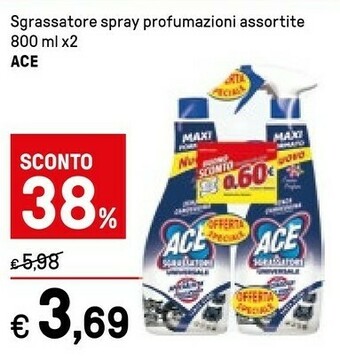 Iper La Grande Ace Sgrassatore Spray Profumazioni Assortite 800 Ml offerta
