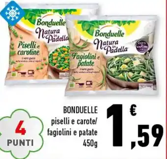 Conad Bonduelle piselli e carote/fagiolini e patate 450g offerta
